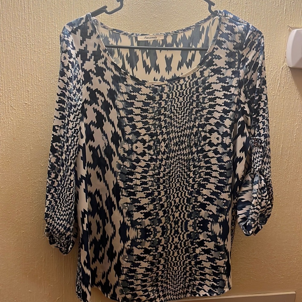 Dizzy Houndstooth Shirt - Sz Lg